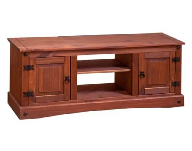 Rack De Madera Maciza Lustrada Puertas Latentacion Rb